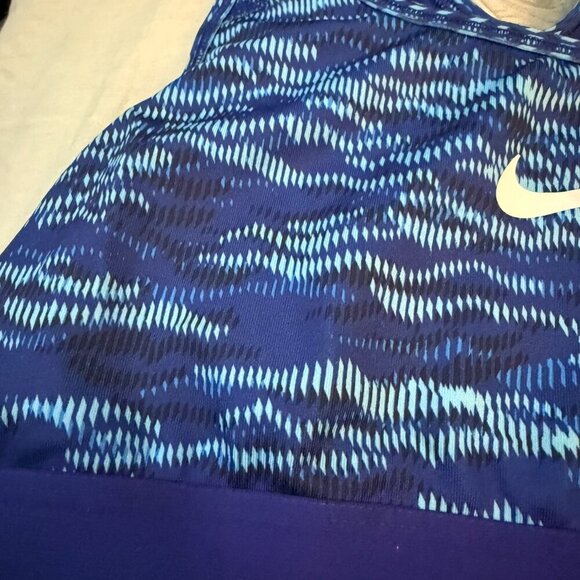 Nike Pro blue sports bra - women's size medium - Picture 3 of 4